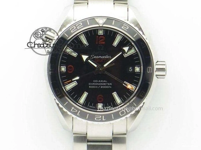 0219 SEAMASTER PLANET OCEAN 6000M ULTRA DEEP 45.5MM SS TF 1:1 BEST EDITION GRAY DIAL ORANGE BEZEL ON SS BRACELET A WellDesigned 7757
